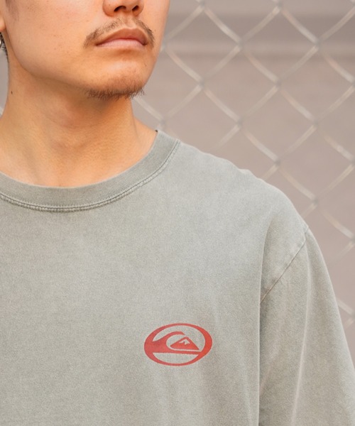 Quiksilver（クイックシルバー）の「QUIKSILVER/クイックシルバー サターンロゴ ST バックプリント QST241012（Tシャツ/カットソー・メンズ・スミクロ/ホワイト/ブルーグリーン・M/L）」の21枚目の写真