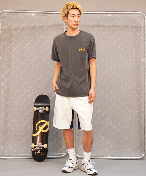 Quiksilver（クイックシルバー）の「QUIKSILVER/クイックシルバー サターンロゴ ST バックプリント QST241012（Tシャツ/カットソー・メンズ・スミクロ/ホワイト/ブルーグリーン・M/L）」の16枚目の写真