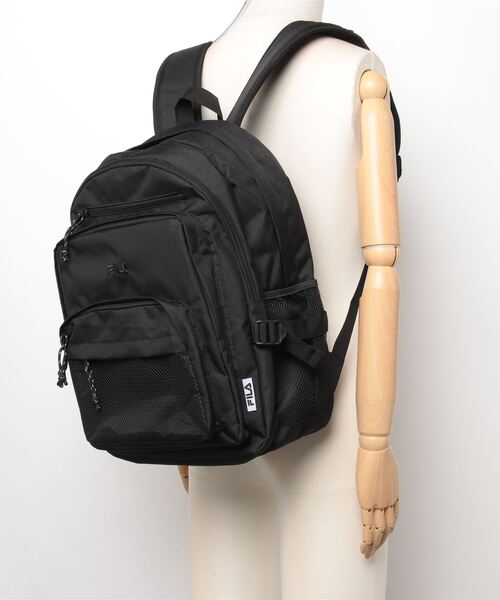 FILA（フィラ）の「FILA ＦＩＬＡ　ロールラウンドＤパック（バックパック/リュック・レディース・ブラック×ホワイト/ブラック×ブラック・FREE）」の20枚目の写真