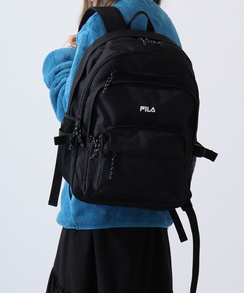FILA（フィラ）の「FILA ＦＩＬＡ　ロールラウンドＤパック（バックパック/リュック・レディース・ブラック×ホワイト/ブラック×ブラック・FREE）」の19枚目の写真