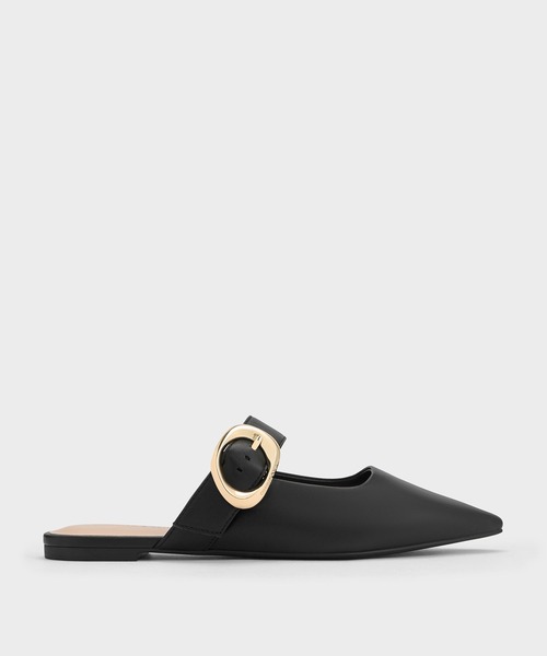 【セール】バックルストラップ フラットミュール（サンダル）｜CHARLES & KEITH（チャールズ & キース）