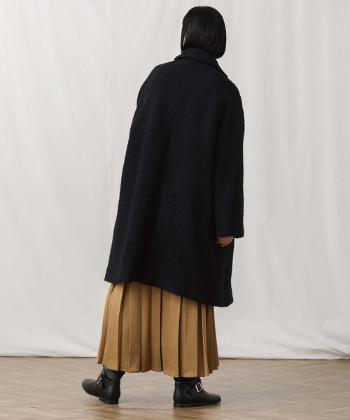 Gready Brilliant(グレディブリリアン)の「WNyロービングステンカラーコート(ステンカラーコート・レディース・ネイビー/ブルー・38)」の5枚目の写真