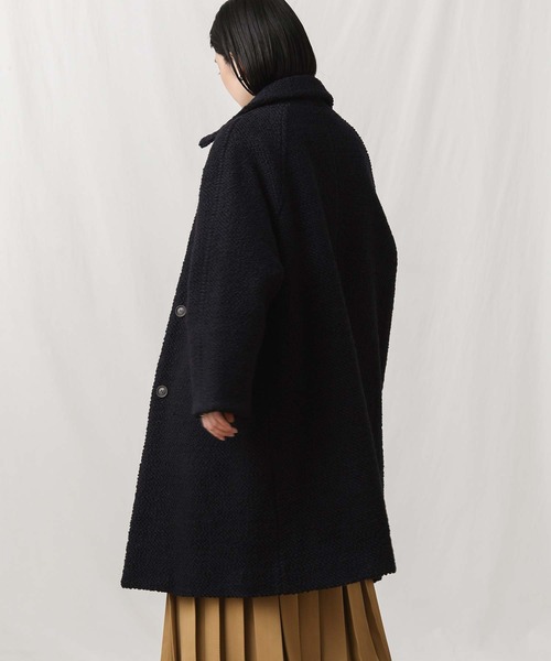 Gready Brilliant(グレディブリリアン)の「WNyロービングステンカラーコート(ステンカラーコート・レディース・ネイビー/ブルー・38)」の10枚目の写真