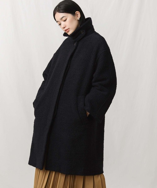 Gready Brilliant(グレディブリリアン)の「WNyロービングステンカラーコート(ステンカラーコート・レディース・ネイビー/ブルー・38)」の14枚目の写真