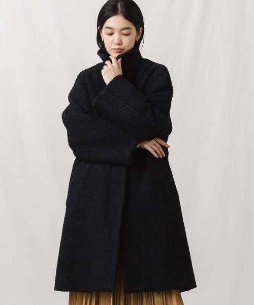 Gready Brilliant(グレディブリリアン)の「WNyロービングステンカラーコート(ステンカラーコート・レディース・ネイビー/ブルー・38)」の15枚目の写真