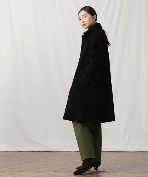 Gready Brilliant(グレディブリリアン)の「WNyロービングステンカラーコート(ステンカラーコート・レディース・ネイビー/ブルー・38)」の20枚目の写真