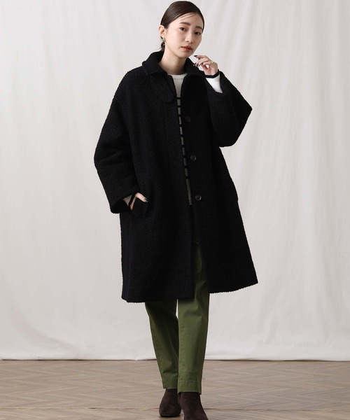 Gready Brilliant(グレディブリリアン)の「WNyロービングステンカラーコート(ステンカラーコート・レディース・ネイビー/ブルー・38)」の21枚目の写真