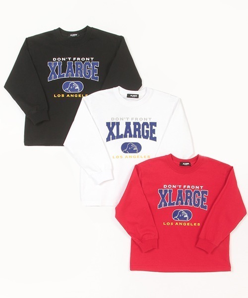 XLARGE KIDS(エクストララージキッズ)の「カレッジロゴ長袖Tシャツ(Tシャツ/カットソー・キッズ・ホワイト/レッド/ブラック・80cm/90cm/100cm/110cm/120cm/130cm/140cm)」の5枚目の写真