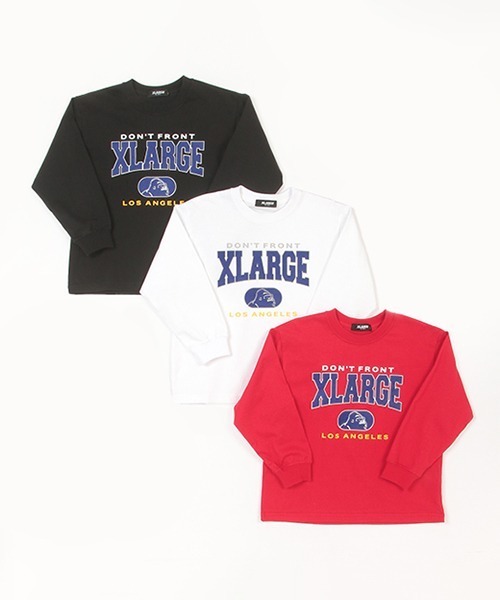 XLARGE KIDS(エクストララージキッズ)の「カレッジロゴ長袖Tシャツ(Tシャツ/カットソー・キッズ・ホワイト/レッド/ブラック・80cm/90cm/100cm/110cm/120cm/130cm/140cm)」の11枚目の写真