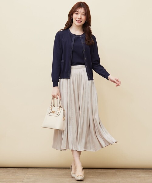 ANY SIS(エニィスィス)の「【2SET】ラメトリミング ツイン(アンサンブル・レディース・ホワイト系/ネイビー系/ライラック系・2)」の10枚目の写真