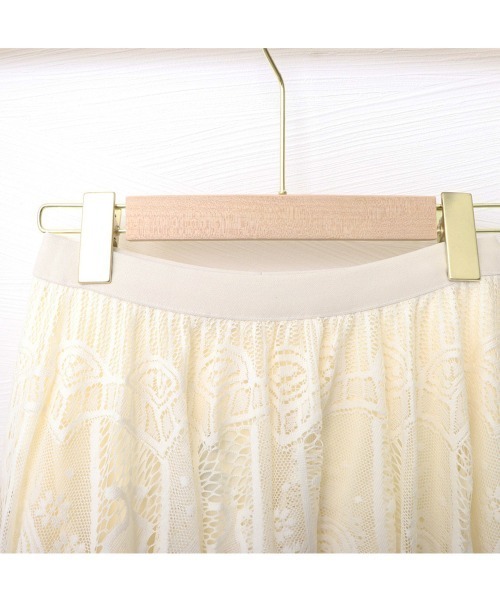 Miniministore（ミニミニストア）の「総レーススカート レディース ボトムス（スカート・レディース・ベージュ/ブラック/ホワイト・FREE）」の18枚目の写真