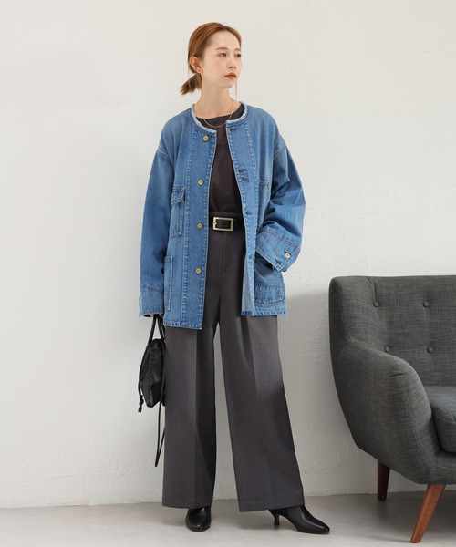 JOURNAL STANDARD（ジャーナルスタンダード）の「《追加５》デニムカバーオール（デニムジャケット・レディース・ブルー系その他・FREE）」の17枚目の写真