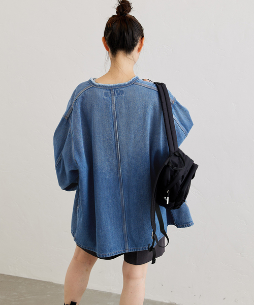 JOURNAL STANDARD（ジャーナルスタンダード）の「《追加５》デニムカバーオール（デニムジャケット・レディース・ブルー系その他・FREE）」の22枚目の写真