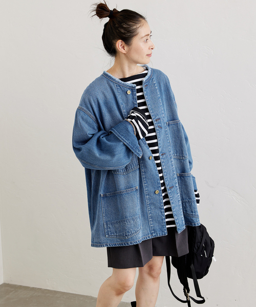 JOURNAL STANDARD（ジャーナルスタンダード）の「《追加５》デニムカバーオール（デニムジャケット・レディース・ブルー系その他・FREE）」の19枚目の写真
