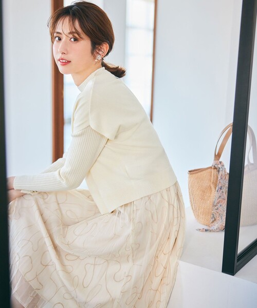 ANY SIS(エニィスィス)の「【2SET】ニットベストツイン セット(ニット/セーター・レディース・アイボリー系/スカイブルー系/ライラック系・2)」の4枚目の写真