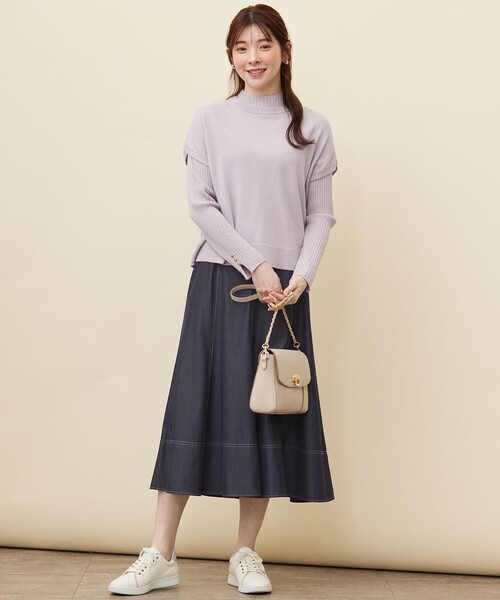 ANY SIS(エニィスィス)の「【2SET】ニットベストツイン セット(ニット/セーター・レディース・アイボリー系/スカイブルー系/ライラック系・2)」の6枚目の写真