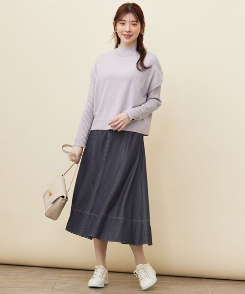 ANY SIS(エニィスィス)の「【2SET】ニットベストツイン セット(ニット/セーター・レディース・アイボリー系/スカイブルー系/ライラック系・2)」の7枚目の写真