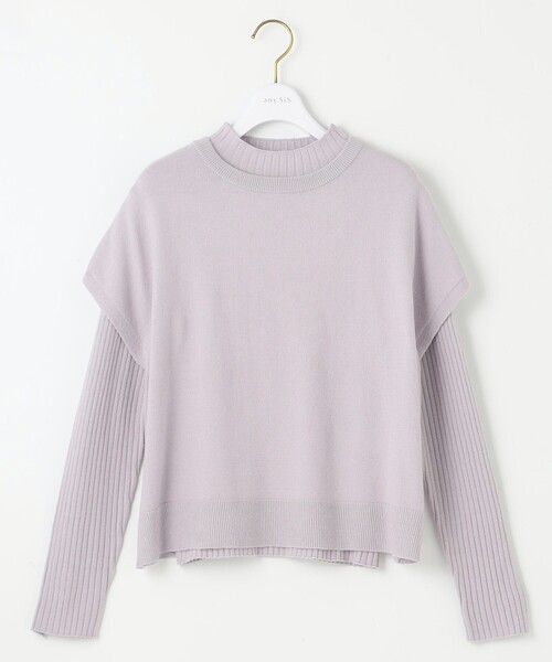 ANY SIS(エニィスィス)の「【2SET】ニットベストツイン セット(ニット/セーター・レディース・アイボリー系/スカイブルー系/ライラック系・2)」の11枚目の写真