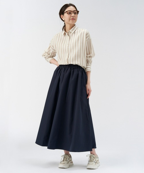 【CITY SHOP新品】夏オススメ☀️ 綿麻混ガーゼBIGシルエット 長袖シャツ セール】綿100% Wガーゼ BIGシルエット 長袖カジュアルシャツ