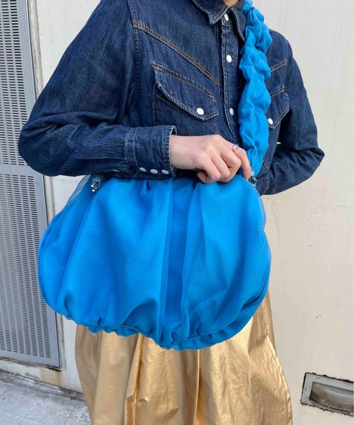 CONTROL FREAK / CTFK（コントロールフリーク）の「CONTROL FREAK(コントロールフリーク)シアークロワッサンバッグ（ショルダーバッグ・レディース・ブルー/グレー/ブラック・FREE）」の12枚目の写真