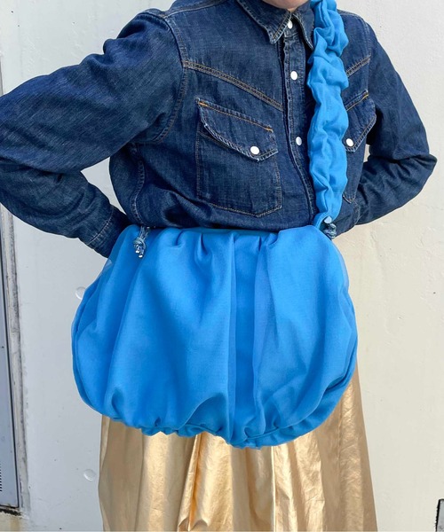 CONTROL FREAK / CTFK（コントロールフリーク）の「CONTROL FREAK(コントロールフリーク)シアークロワッサンバッグ（ショルダーバッグ・レディース・ブルー/グレー/ブラック・FREE）」の13枚目の写真