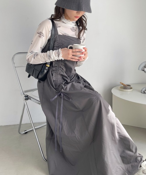 Ada.(エイダ)の「ロゴ 総柄 ボトルネック プルオーバー(Tシャツ/カットソー・レディース・ライトグレー/ホワイト/ブラック/ベージュ・FREE)」の18枚目の写真