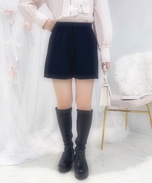 apres jour(アプレジュール)の「French girly collection リボン付きショートパンツ【ZOZOTOWN限定アイテム】(その他パンツ・レディース・ブラック/グレー/アイボリー・フリー/X-LARGE)」の2枚目の写真