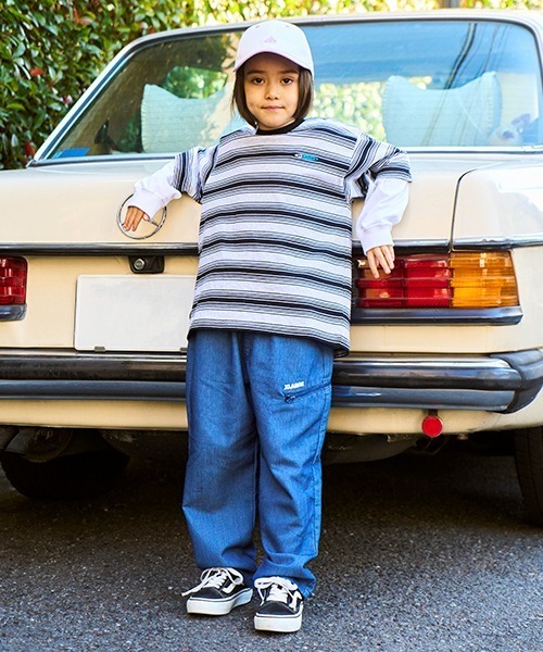 XLARGE KIDS(エクストララージキッズ)の「ゴリラ刺しゅうキャップ(キャップ・キッズ・サックスブルー/ブラック/ライトグリーン/パープル・M(48-52cm)/L(52-56cm))」の18枚目の写真