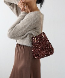 &Robu.（アンドロブ）の「スパンコール 2wayバッグ オケージョン 結婚式 お呼ばれ パーティ（ショルダーバッグ）」