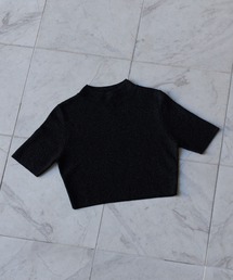 GLITTER CROP KNIT/グリッタークロップニット