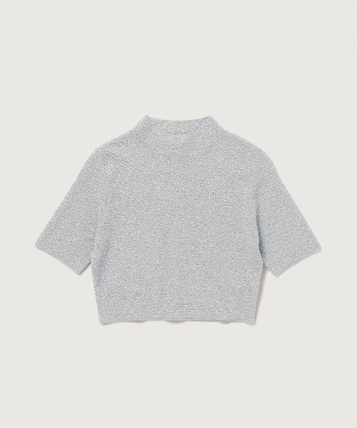 JOSE MOON(ジョゼムーン)の「GLITTER CROP KNIT/グリッタークロップニット(ニット/セーター・レディース・ブラック/グレー/シルバー・FREE)」の6枚目の写真