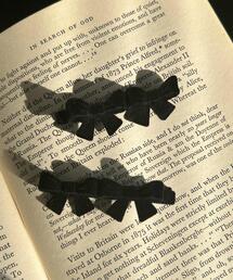 WEGO | WEGO/【2点セット】ダブルリボンクリップ(バレッタ/ヘアクリップ)