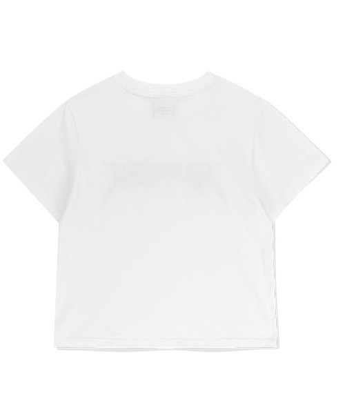 MAHAGRID(マハグリッド)の「『mahagrid/マハグリッド』 FLAME LOGO CROP TEE/フレームロゴクロップ T(Tシャツ/カットソー・レディース・ホワイト/ブラック・FREE)」の6枚目の写真