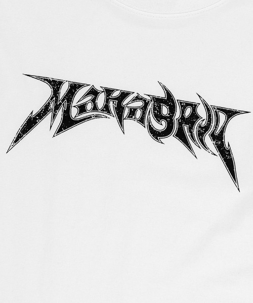 MAHAGRID(マハグリッド)の「『mahagrid/マハグリッド』 FLAME LOGO CROP TEE/フレームロゴクロップ T(Tシャツ/カットソー・レディース・ホワイト/ブラック・FREE)」の8枚目の写真