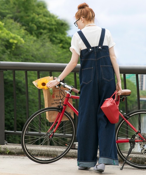 BONLECILL（ボンルシール）の「カラーステッチ4wayハイウエストワイド