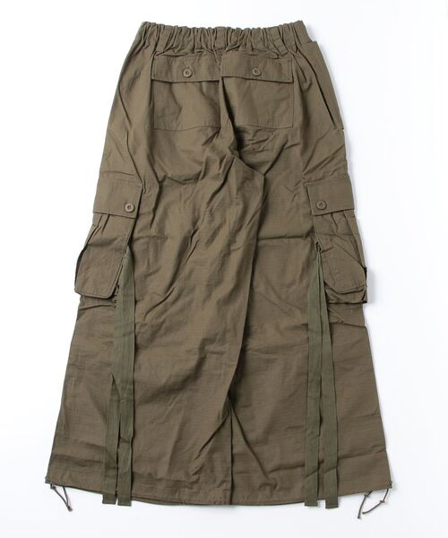 BALLSY.BROTHERS（ボールジーブラザーズ）の「ripstop cargo pants（カーゴパンツ・メンズ・カーキ/アイボリー・MEDIUM/LARGE）」の3枚目の写真