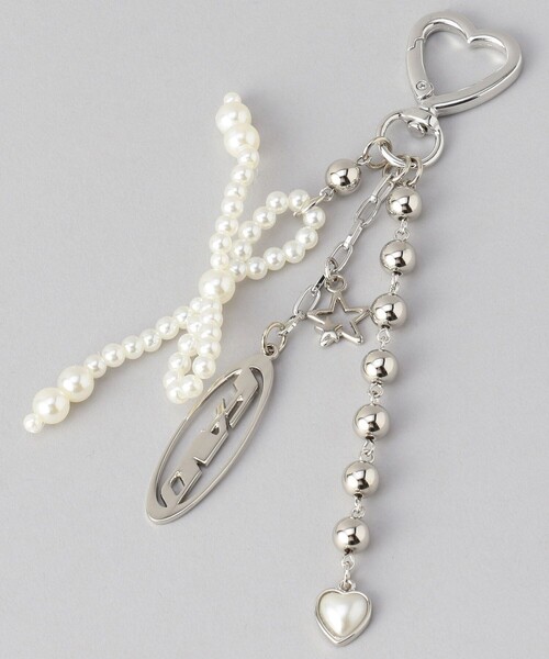 FREAK'S STORE（フリークスストア）の「FAD/エフエーディー 【限定展開】PEARL RIBBON KEYRING/ パールリボンキーリング（キーホルダー・レディース・その他9・ﾌﾘ-）」の2枚目の写真
