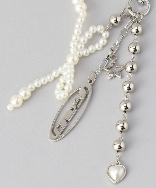 FREAK'S STORE（フリークスストア）の「FAD/エフエーディー 【限定展開】PEARL RIBBON KEYRING/ パールリボンキーリング（キーホルダー・レディース・その他9・ﾌﾘ-）」の4枚目の写真
