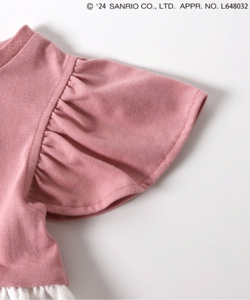‧˚₊*̥✧ pinkpixieprincess ロゴ刺繍 チュニック カットソー GOODPRICE】【綿100％】ロゴ刺しゅう長袖Tシャツ(S(140cm