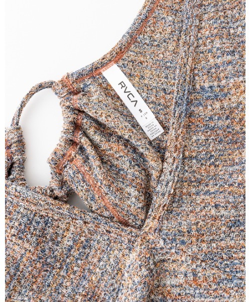 【セール】RVCA レディース SMITTEN DRESS MARLED NS ワンピース 【2024年夏モデル】/ルーカVネックワンピース（ワンピース）｜RVCA（ルーカ）