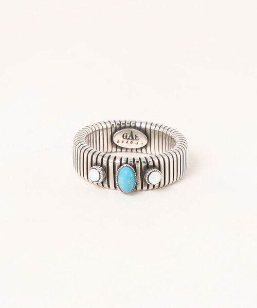 GAS BIJOUX（ガスビジュー）の「「GAS BIJOUX/ガスビジュー」シルバー　ターコイズリング　Ring : Strada / A（リング・レディース・B/A/C/D・FREE）」の3枚目の写真