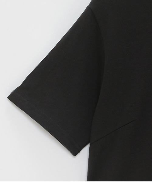 petit main LIEN（プティマインリアン）の「【LADIES】切替裾バルーントップス（Tシャツ/カットソー・レディース・マルチ/ブラック/オフホワイト/ネイビー・FREE）」の8枚目の写真