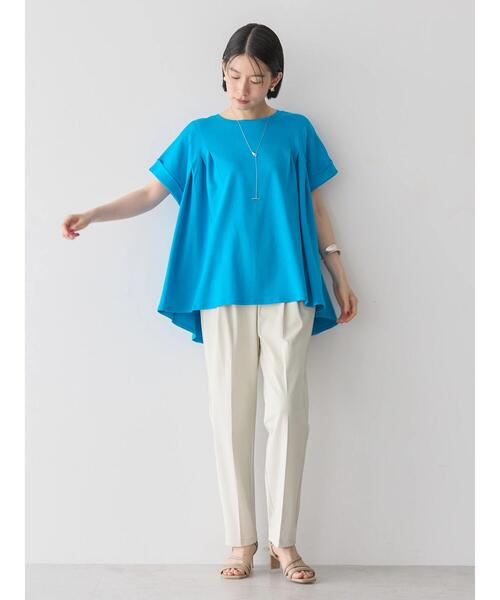 フレアヘムフレンチスリーブカットプルオーバー（Tシャツ/カットソー  