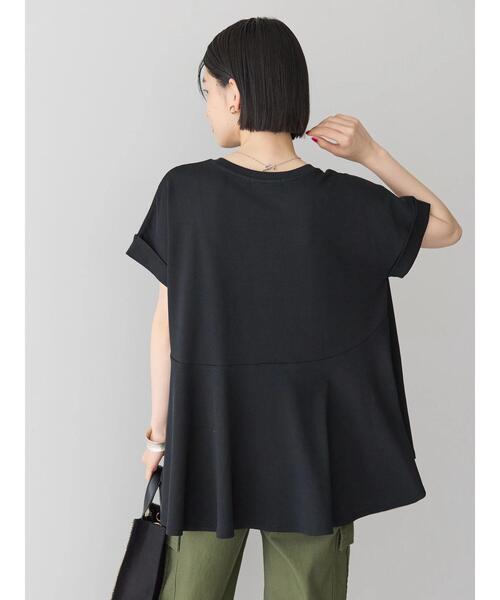 AMERICAN HOLIC(アメリカンホリック)の「フレアヘムフレンチスリーブカットプルオーバー(Tシャツ/カットソー・レディース・オフホワイト/ブルー/ブラック・L/M)」の10枚目の写真