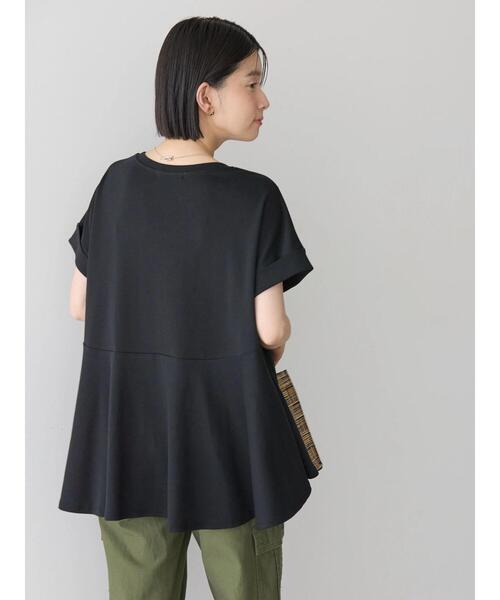AMERICAN HOLIC(アメリカンホリック)の「フレアヘムフレンチスリーブカットプルオーバー(Tシャツ/カットソー・レディース・オフホワイト/ブルー/ブラック・L/M)」の11枚目の写真