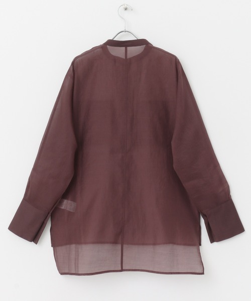 KBF（ケイビーエフ）の「ドルマンシアーシャツ（シャツ/ブラウス・レディース・アイボリー/バーガンディー/ネイビー・ONE）」の19枚目の写真