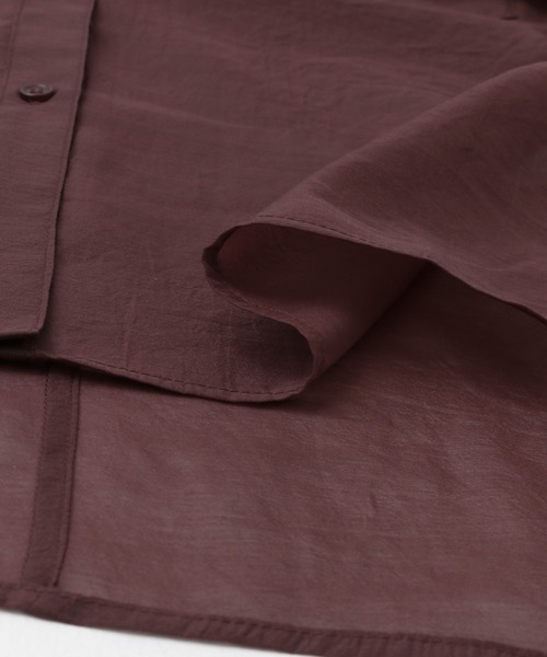 KBF（ケイビーエフ）の「ドルマンシアーシャツ（シャツ/ブラウス・レディース・アイボリー/バーガンディー/ネイビー・ONE）」の20枚目の写真