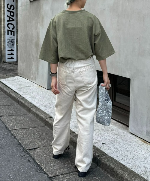 CIAOPANIC TYPY(チャオパニックティピー)の「テックワッフルリンガーTee(Tシャツ/カットソー・メンズ・チャコールグレー/ライトグレー/カーキ/オレンジ・MEDIUM/LARGE)」の13枚目の写真