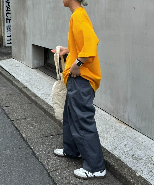 CIAOPANIC TYPY(チャオパニックティピー)の「テックワッフルリンガーTee(Tシャツ/カットソー・メンズ・チャコールグレー/ライトグレー/カーキ/オレンジ・MEDIUM/LARGE)」の22枚目の写真