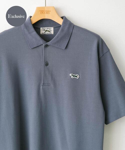 URBAN RESEARCH DOORS（アーバンリサーチドアーズ）の「『別注』PENNEYS×DOORS　THE FOX 鹿の子 S/Sポロシャツ（ポロシャツ・メンズ・ブルー系その他/グレー/ブラウン/ネイビー・MEDIUM/LARGE/X-LARGE）」の4枚目の写真